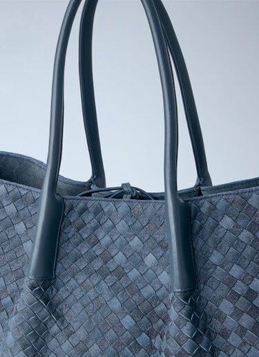 LN-CC® - Bottega Veneta: Large Pinacoteca Shoulder Bag - Blue Bottega Veneta Large Pinacoteca Shoulder Bag Blue bov0264016