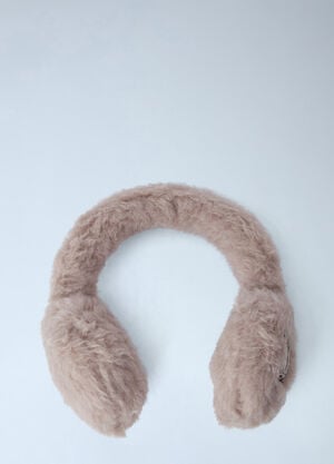 Max Mara Teddy Fleece Earmuffs Beige max0266077