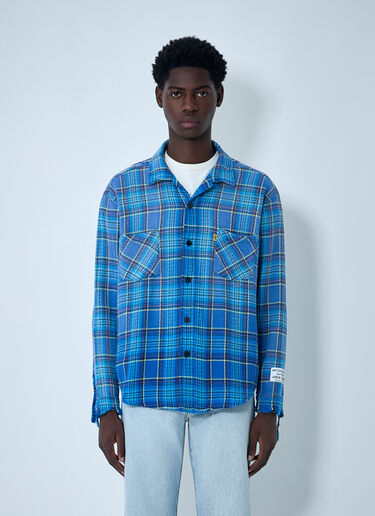 Gallery Dept. Marley Flannel Shirt Blue gdp0160060