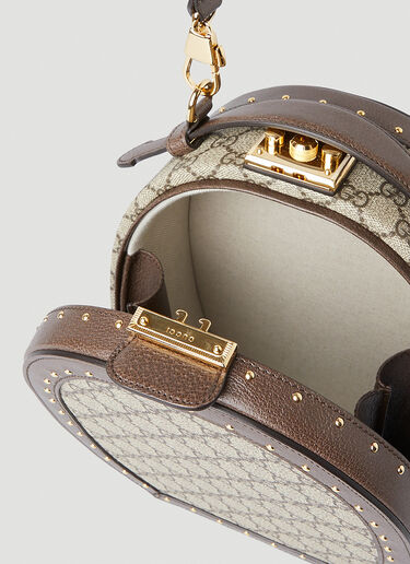 Gucci GG Supreme Trunk 单肩包 棕色 guc0247223