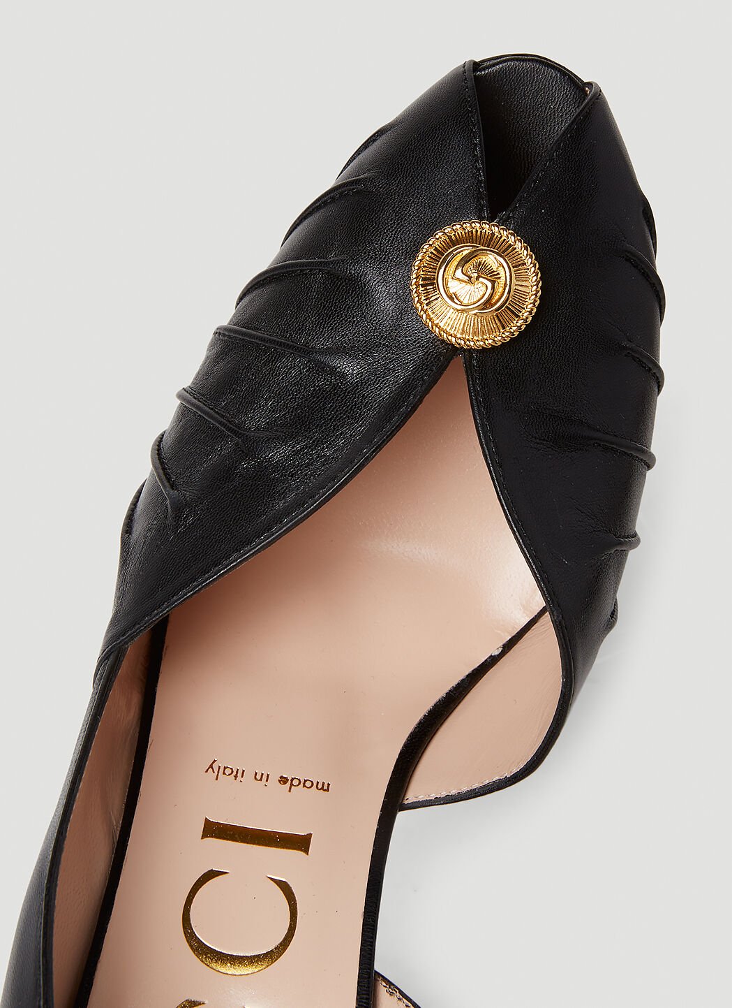 Gucci logo heels store