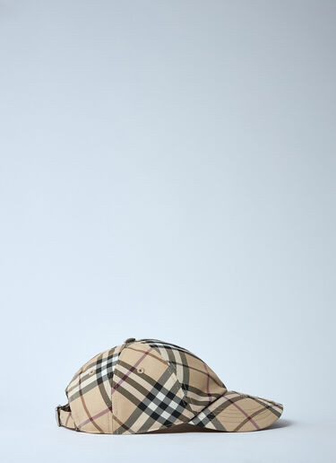 Burberry チェックベースボールキャップ ベージュ bur0259028