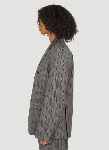 VTMNTS Striped Tailored Blazer Grey vtm0350003