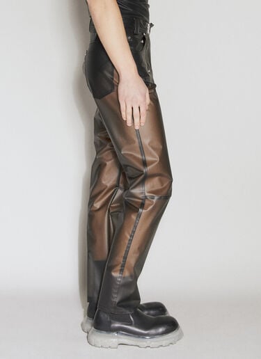 透明双拉链长裤  GmbH 透明双拉链长裤  黑 gmb0156012