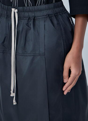 Moncler x Rick Owens Drawstring Midi Kilt Shorts Black mcs0363014