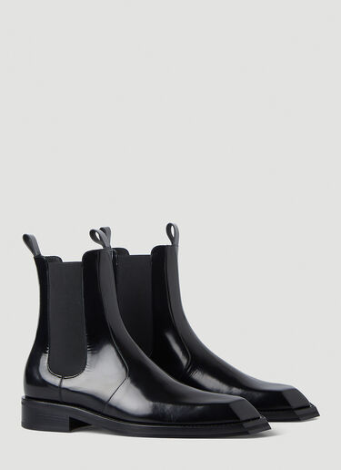 Martine Rose 치즐 토 첼시 부츠 블랙 mtr0146024