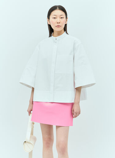 Jil Sander 廓形七分袖衬衫 白色 jil0255013