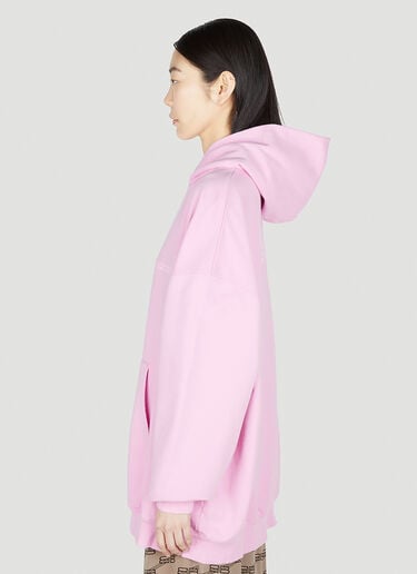 Balenciaga 로고 프린트 후드 스웨트셔츠 핑크 bal0251029
