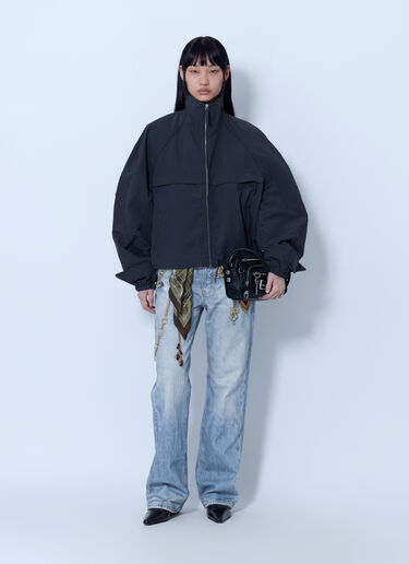 LN-CC® - Acne Studios: Nylon Logo Jacket - Navy Acne Studios Nylon Logo Jacket Navy acn0265066