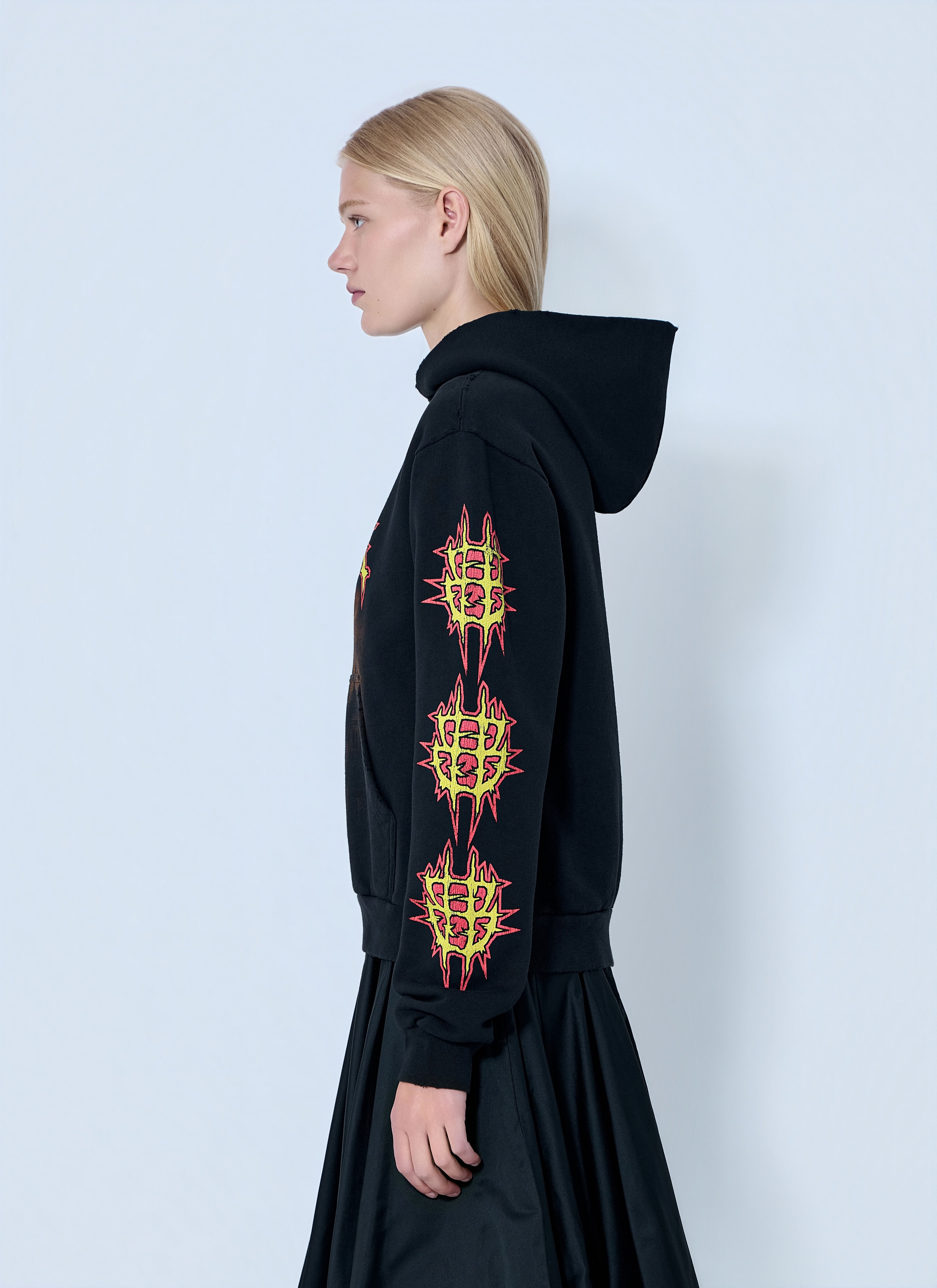 Balenciaga Women's' Medium Fit Hoodie in Black | LN-CC®