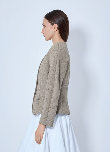 LN-CC® - Jacquemus: La Petite Veste Ovalo Blazer - Beige Jacquemus La Petite Veste Ovalo Blazer Beige jac0266005