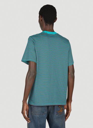 Striped Logo T-Shirt Martine Rose Striped Logo T-Shirt Light Blue mtr0152003