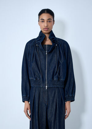 Dries Van Noten Denim Zip-Up Jacket Blue dvn0263011