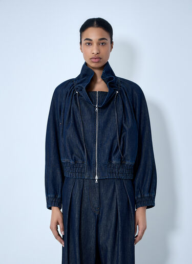 Dries Van Noten Denim Zip-Up Jacket Blue dvn0263011