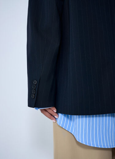 Acne Studios Layered Single-Breasted Blazer Navy acn0262027