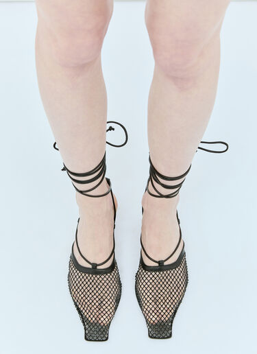 Miista Andes 网布高跟穆勒鞋 黑色 mii0256001