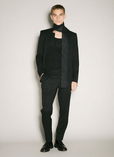 Dolce & Gabbana Single-Breasted Wool Jacket Black dol0158007