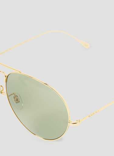 Gucci Navigator Frame Sunglasses Gold gus0154010