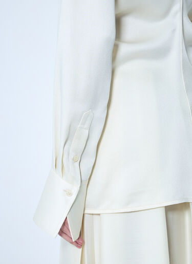 TOTEME Slouch Waist Shirt Cream tot0259042