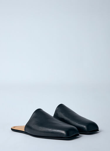 Our Legacy Ciagarr Leather Mules Black our0360018
