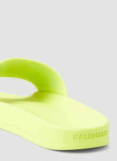 Balenciaga BB Pool Slides Yellow bal0247152