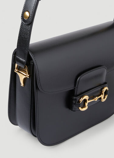 Gucci 1955 Horsebit Shoulder Bag Black guc0239075