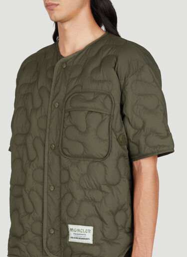 Quilted Padded Overshirt Moncler Salehe Bembury Quilted Padded Overshirt Green msb0154002