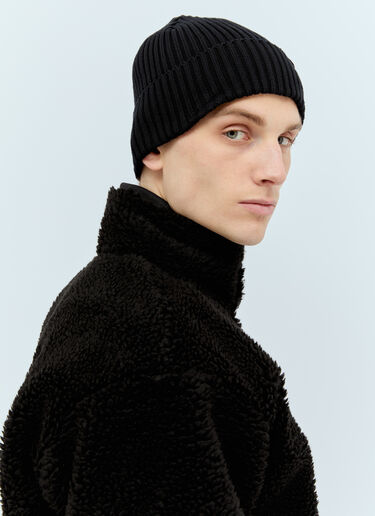 Human Made Ribbed Beanie Hat Black hmd0156023