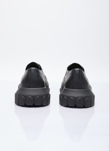 Rick Owens レースアップ ボゾ トラクターシューズ ブラック ric0155028