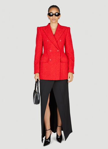 Balenciaga DB Hourglass Tailored Blazer Red bal0253014