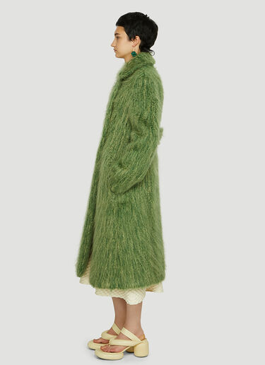 Jil Sander Faux-Fur Coat Green jil0247061