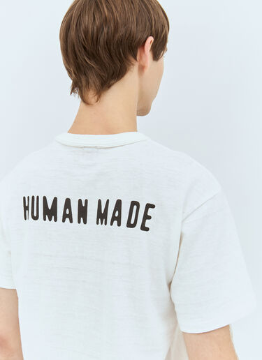 Logo Print T-Shirt Human Made Logo Print T-Shirt White hmd0158002