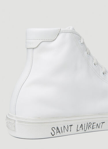 Saint Laurent Malibu 05 High Top Sneakers White sla0151048