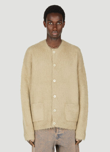 Acne Studios Fuzzy Cardigan Khaki acn0154002