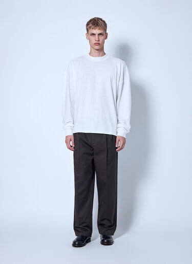 The Row Nesper Wide-Leg Drill Pants Brown row0166002