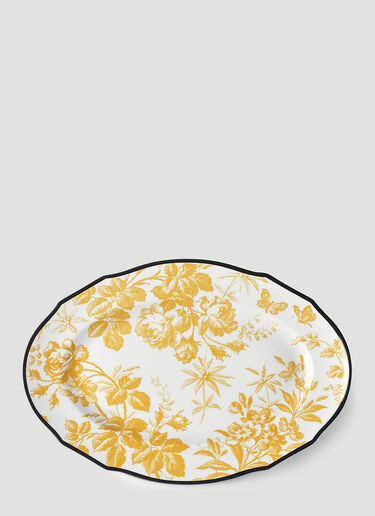 Gucci Herbarium Hors d'Oeuvre Plate Yellow wps0670156