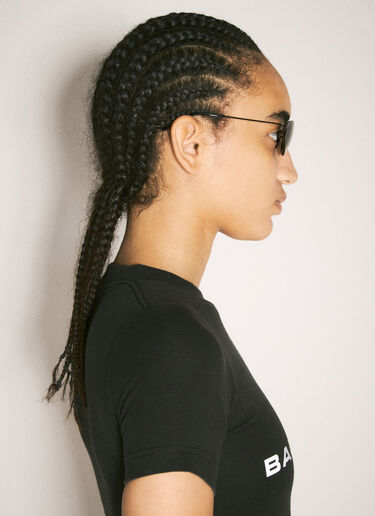 Balenciaga Malibu Round Sunglasses Black bcs0357002