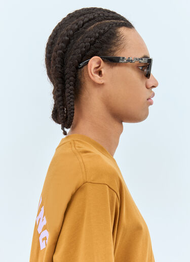 A BATHING APE® #2 Rectangular Sunglasses Black bap0155008