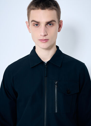 Stone Island Ghost Jacket With Logo Patch Black sto0160008