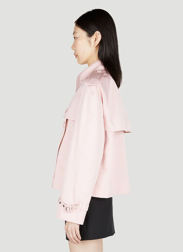 Burberry Cropped Trench Jacket Pink bur0252012