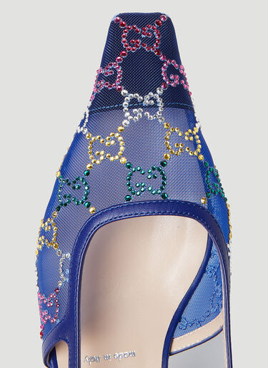 Gucci GG Slingback Pumps Blue guc0253108