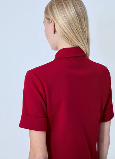 Miu Miu Jersey Polo Shirt Red miu0264106