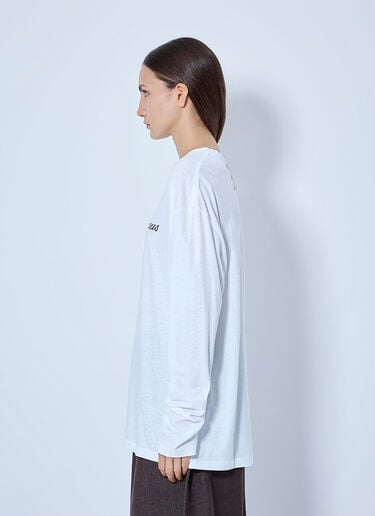 LN-CC® - Jacquemus: Long Sleeve T-Shirt - White Jacquemus Long Sleeve T-Shirt White jac0266019