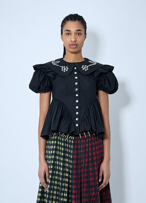 JW Anderson Lasso Studded Blouse Brown jwa0260006