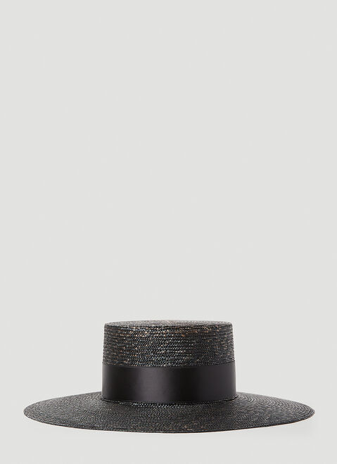 Burberry Bow Straw Hat Beige bur0251100