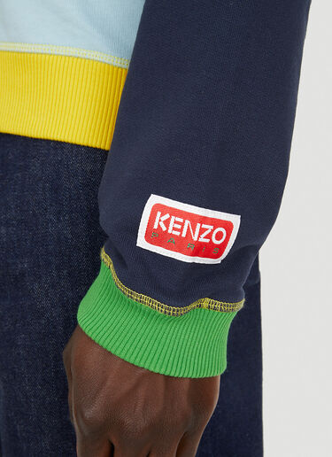 Kenzo カラーブロックスウェットシャツ ライトブルー knz0150033
