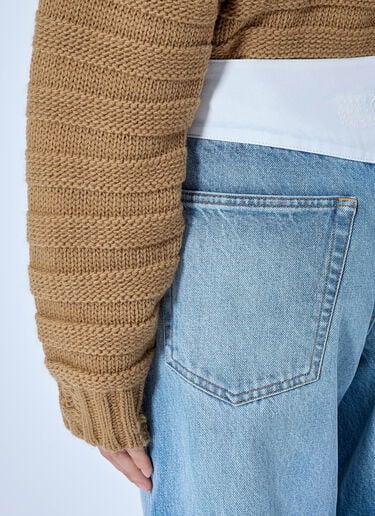 LN-CC® - MM6 Maison Margiela: Wide-Leg Denim Jeans - Blue MM6 Maison Margiela Wide-Leg Denim Jeans Blue mmm0265011