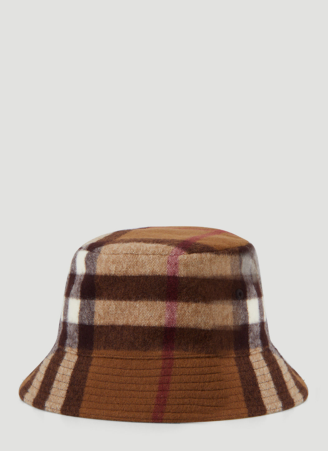 Burberry Reversible Icon Stripe Bucket Hat Beige