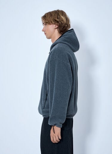 LN-CC® - Miu Miu: Hooded Zip Sweatshirt - Grey Miu Miu Hooded Zip Sweatshirt Grey miu0366010