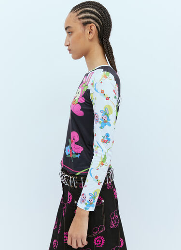 Duelling Toys Fitted Jersey Top Chopova Lowena Duelling Toys Fitted Jersey Top Black cho0254004
